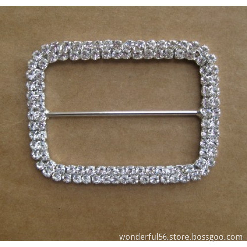 fancy rhinestone buckle slider
